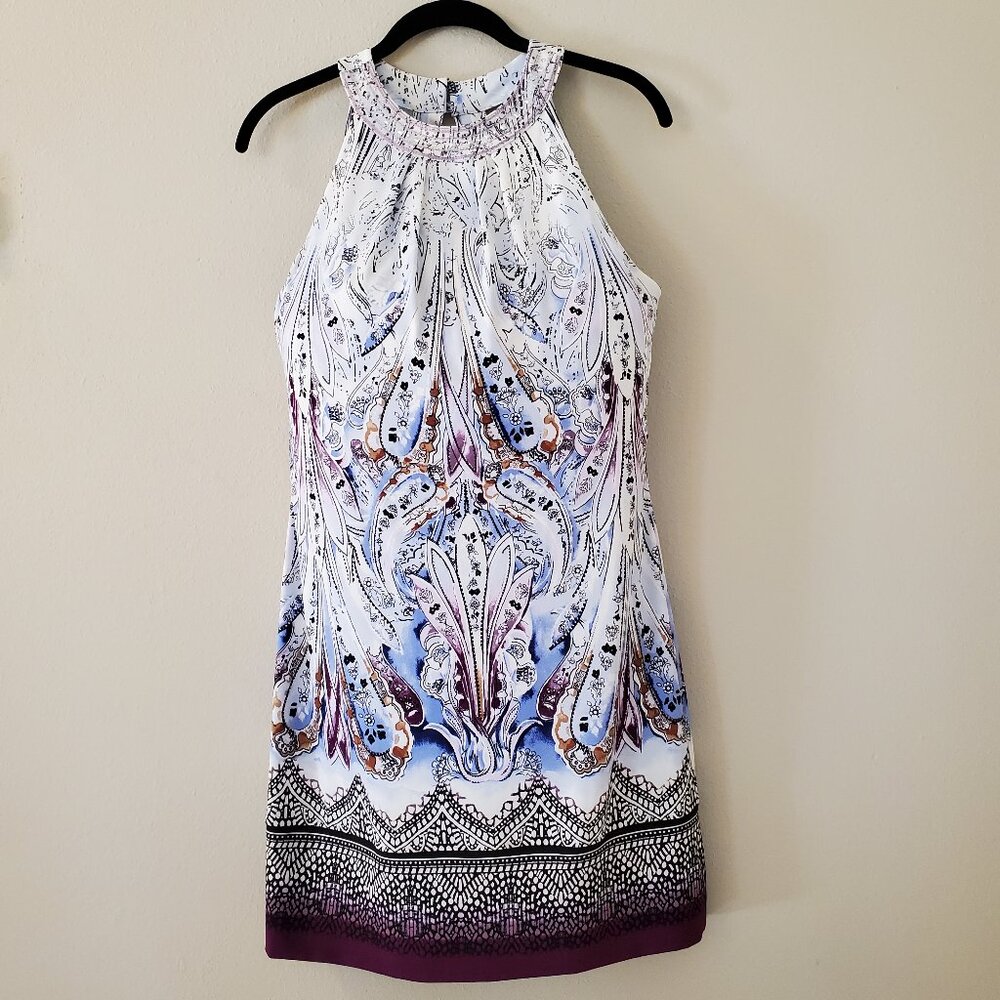 Paisley halter neckline dress - WHBM (White House Black Market)